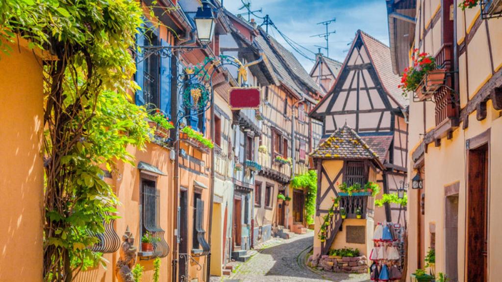 Calle de  Eguisheim (Francia).