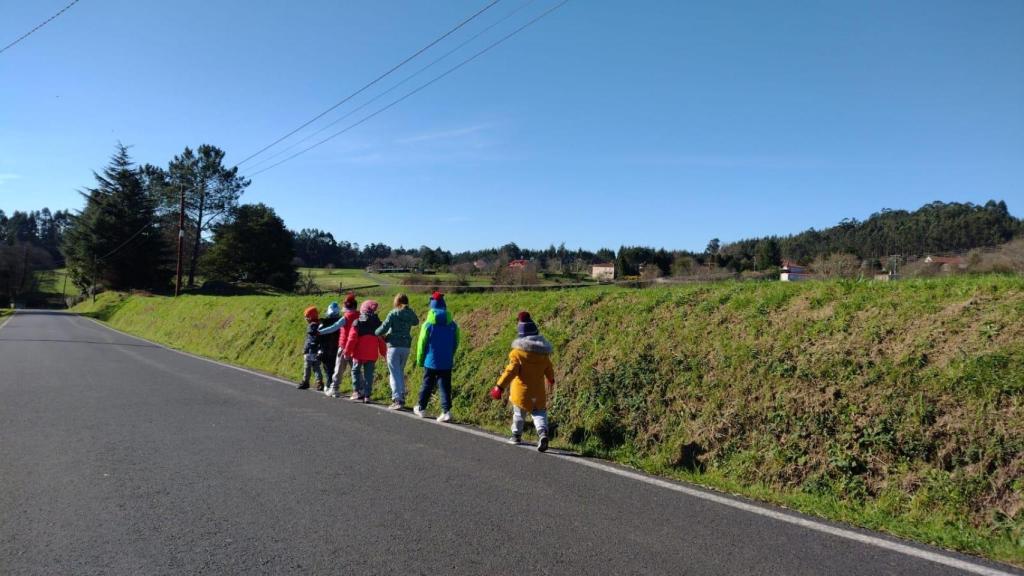 Alumnos del CEIP de Torres durante una actividad escolar.
