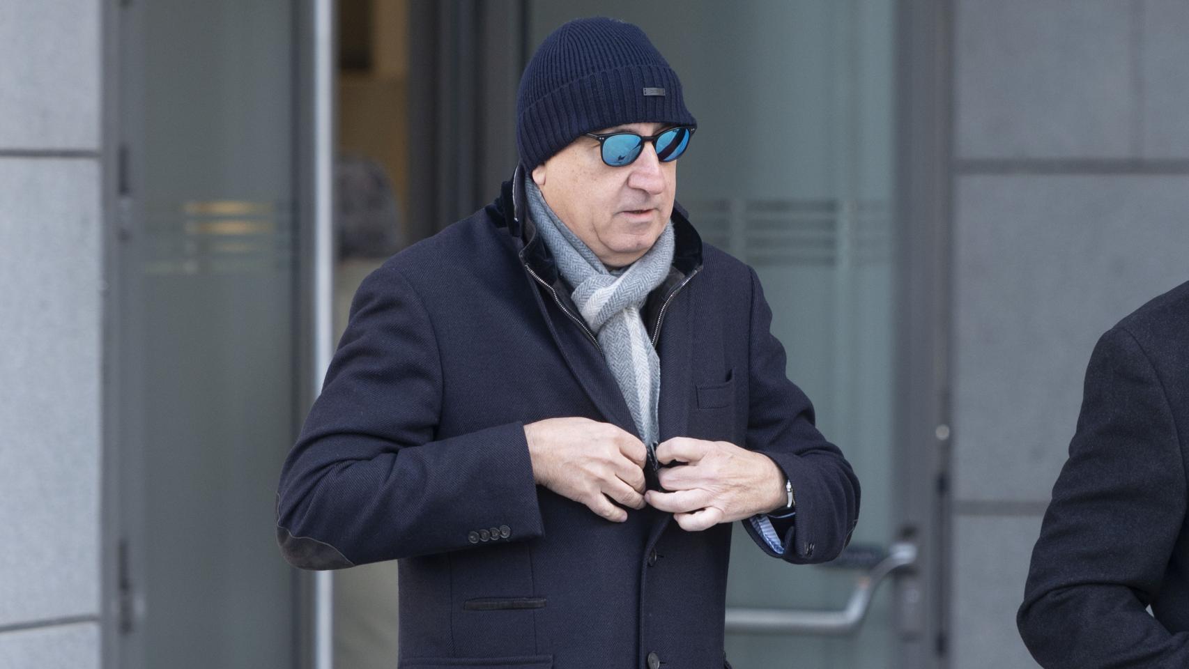 El empresario Juan Carlos Cueto a su llegada este miércoles a la Audiencia Nacional para declarar.