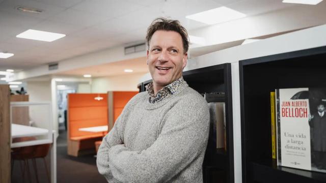 El cosmólogo Thomas Hertog, discípulo y compañero de Stephen Hawking. Foto: Laura Mateo.