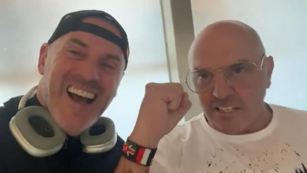 A la izquierda, Dani Esteve; a la derecha, Juan Manuel Candela Sapieha, alias el Sapo.