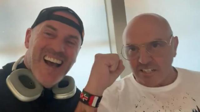 A la izquierda, Dani Esteve; a la derecha, Juan Manuel Candela Sapieha, alias el Sapo.