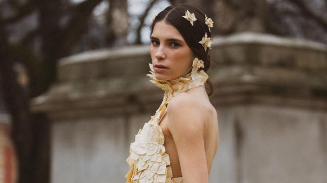 Silueta del desfile de Pilar Dalbat.