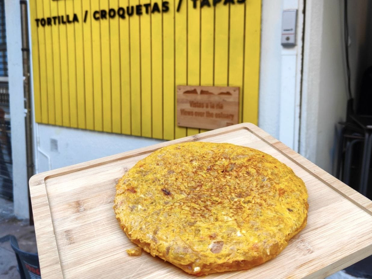 Una de las tortillas de La Tapadera, Vigo. Foto: La Tapadera