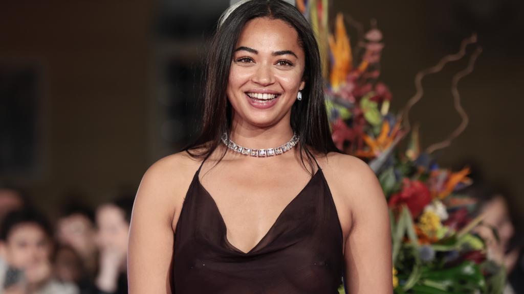 Berta Vázquez en la alfombra roja del Festival de Málaga.