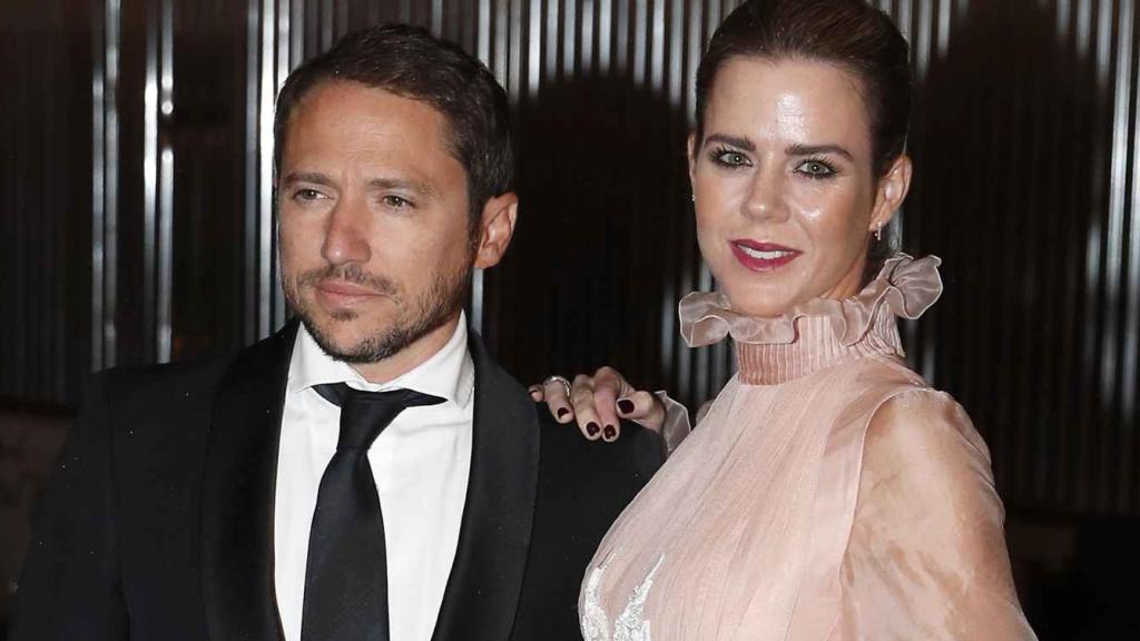 Manuel Martos y su exmujer, Amelia Bono, en un evento público organizado por Telva, en octubre de 2018 en Madrid.