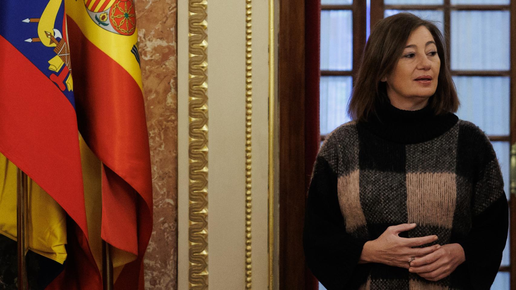 Francina Armengol, presidenta del Congreso y expresidenta del Gobierno balear, este lunes en la Cámara Baja.