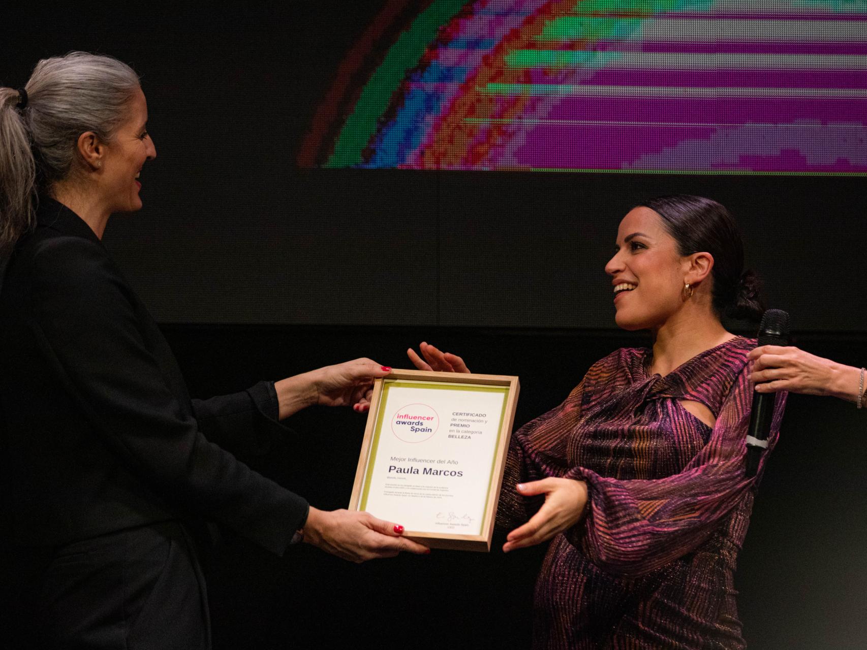 Paula Marcos en los Premios Influencers Awards Spain.