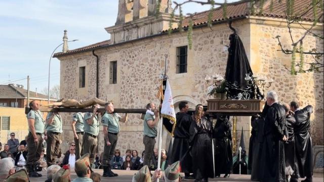 Procesión de Semana Santa en Herrera de Pisuerga