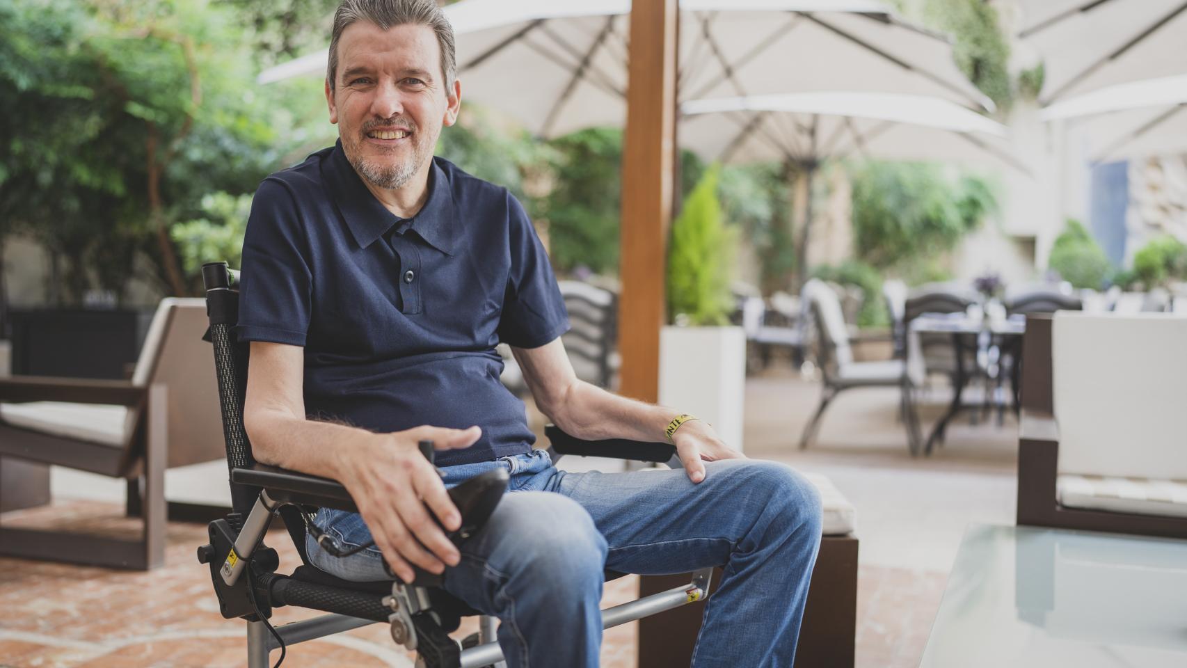 Juan Carlos Unzué, paciente de ELA, en una foto de archivo.