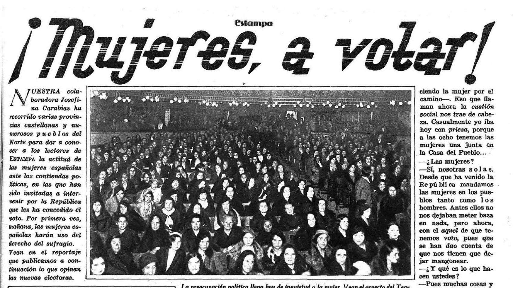 Así contó la prensa la primera vez que la mujer pudo votar en España