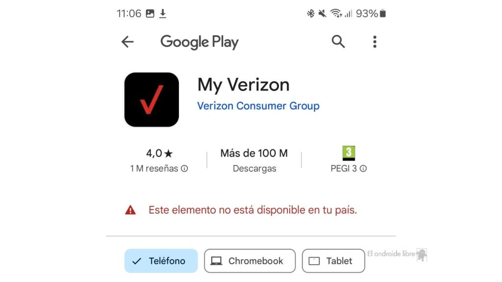 Captura de pantalla en un móvil Samsung en España