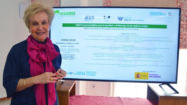 Carmen Quintanilla pedirá en la sede de la ONU un mayor reconocimiento para las mujeres y niñas de los pueblos