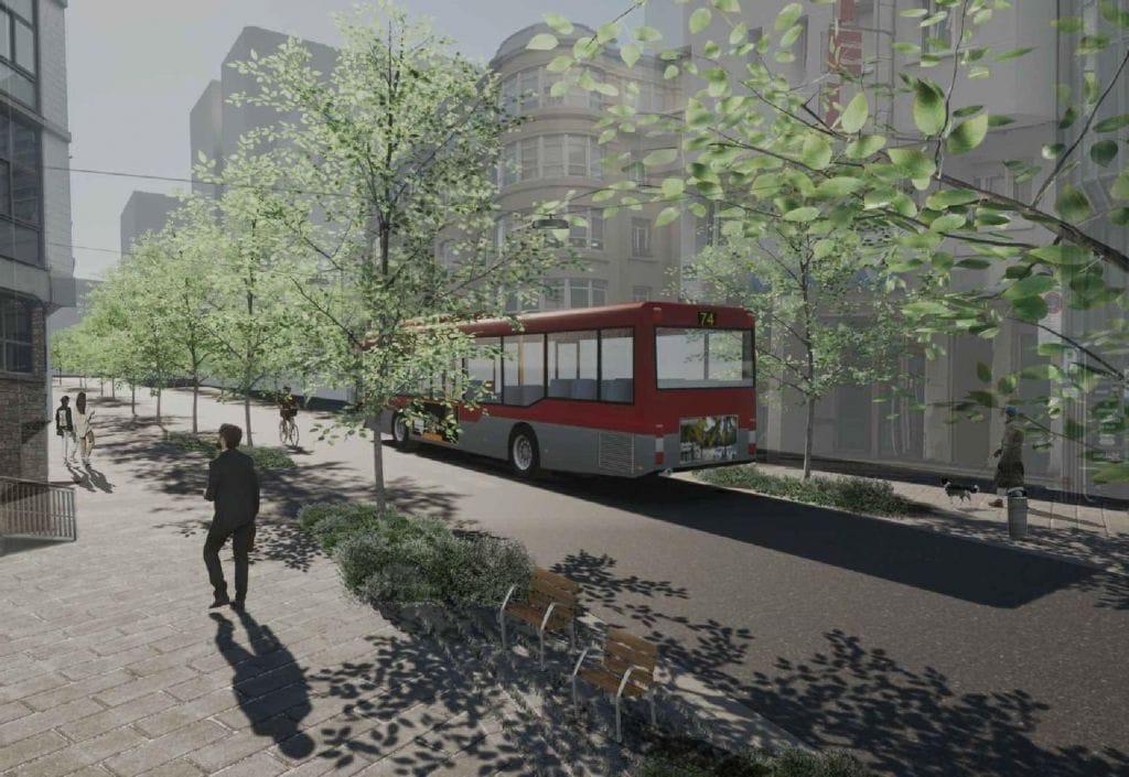 Así quedará la futura calle de San Andrés (foto: Concello da Coruña)