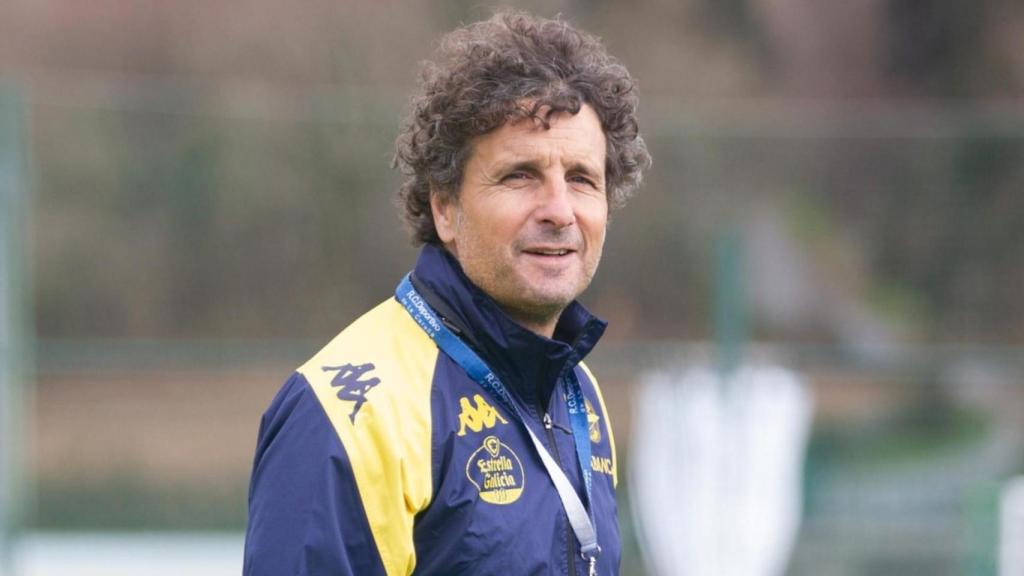 Imanol Ideakez durante un entrenamiento esta semana.