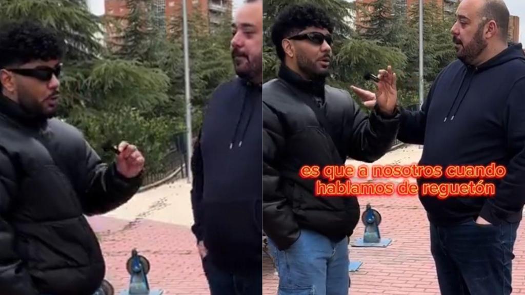 Los dos protagonistas del vídeo viral