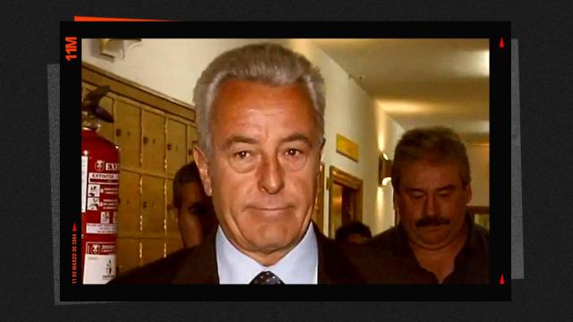 El comisario Sánchez Manzano,   jefe de los Tedax, en el interior de los juzgados.