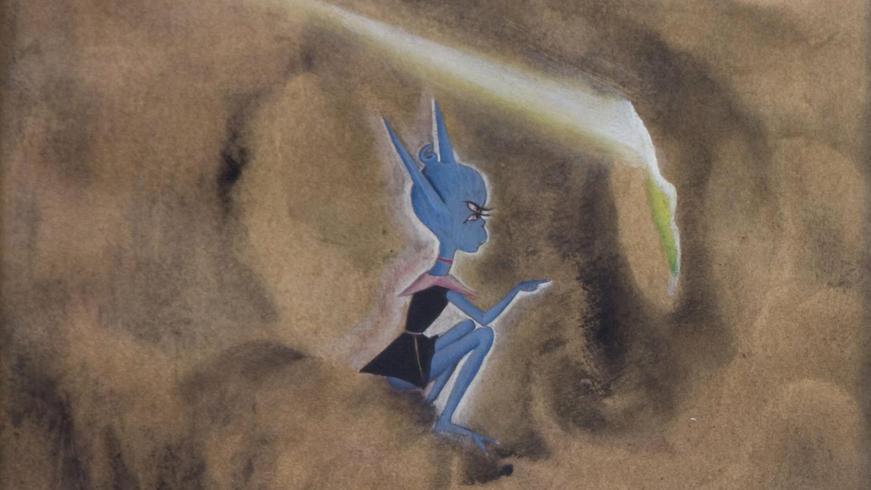 Delhy Tejero: Detalle de 'Taruja velando a Kariko' (serie 'Las brujas'), 1930/1936. Legado de Delhy Tejero