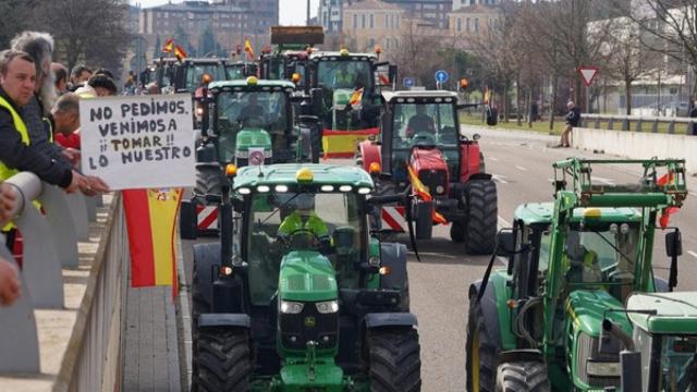 Tractorada en Valladolid