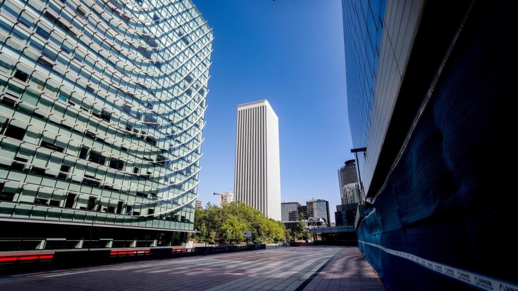 Fachada de la Torre Picasso, edificio propieda de Pontegadea.