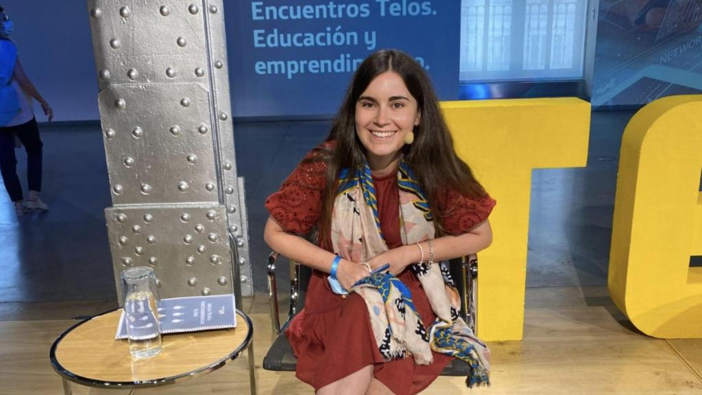 Ana Simoneta en un encuentro de emprendimiento.