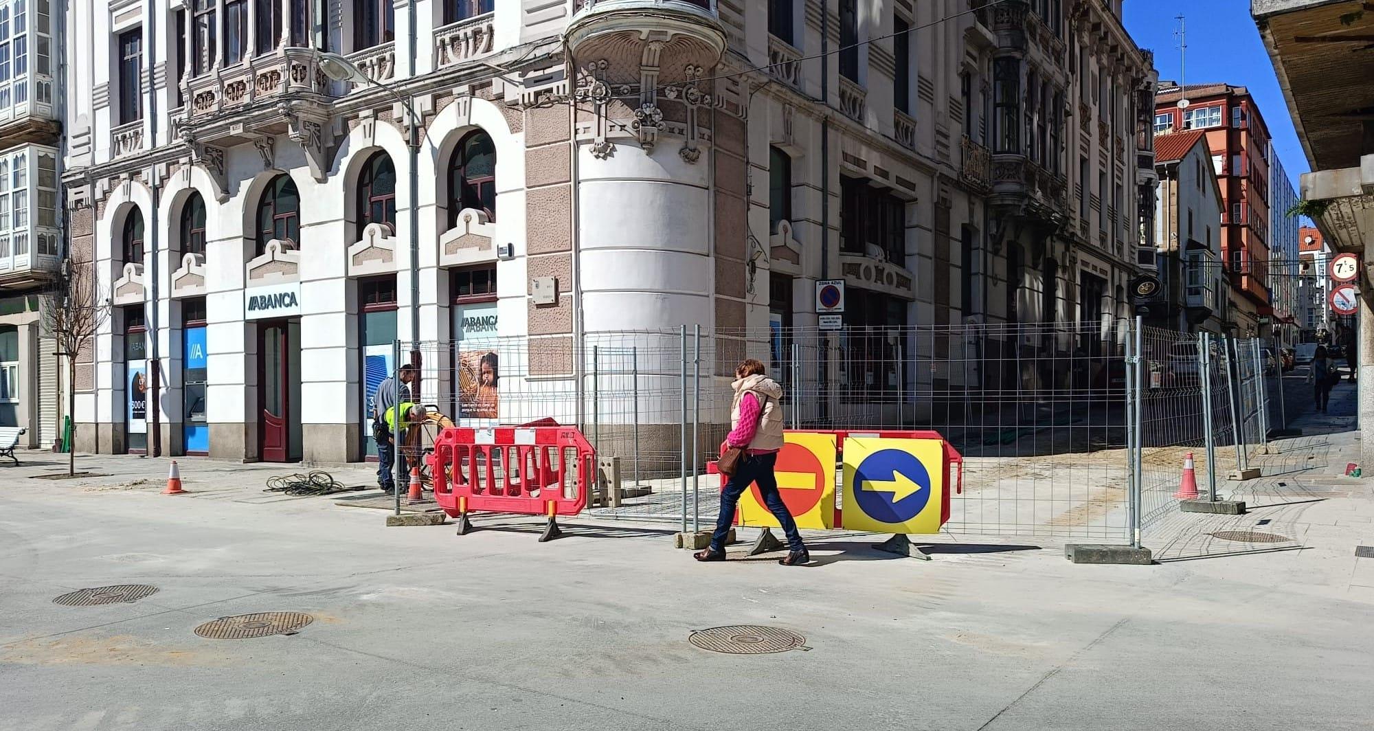 Cruce de Iglesia con Concepción Arenal, esta mañana