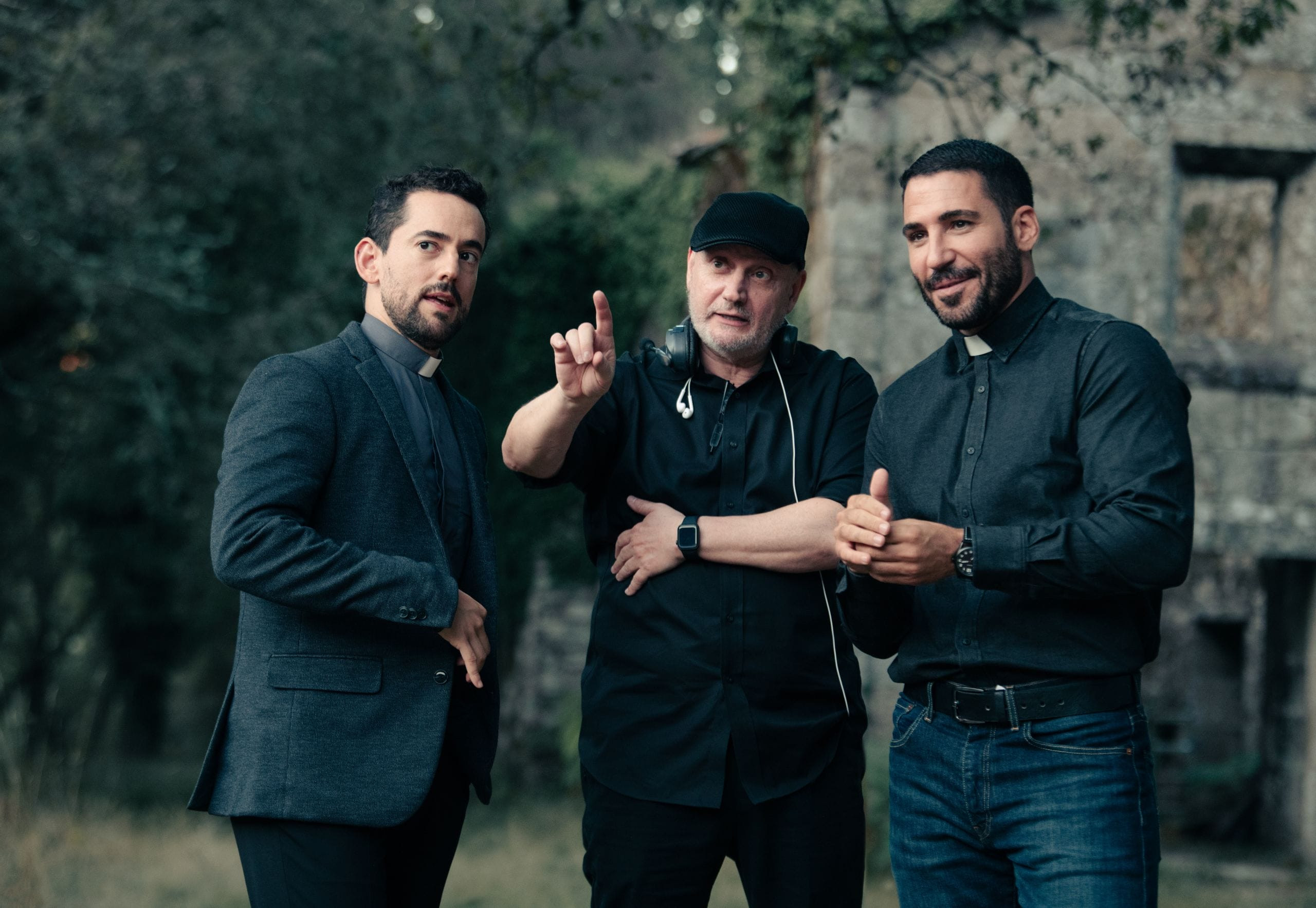 Rodaje de la segunda temporada de ‘Los Enviados’ en Galicia. Fotos: Cedidas