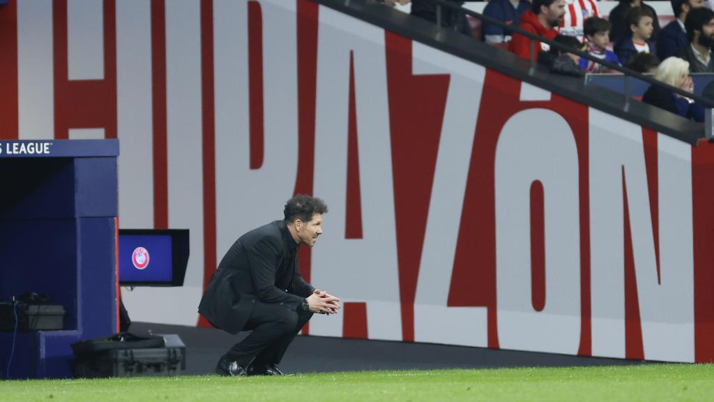 Diego Pablo Simeone, durante el partido de vuelta de Champions League contra el Inter