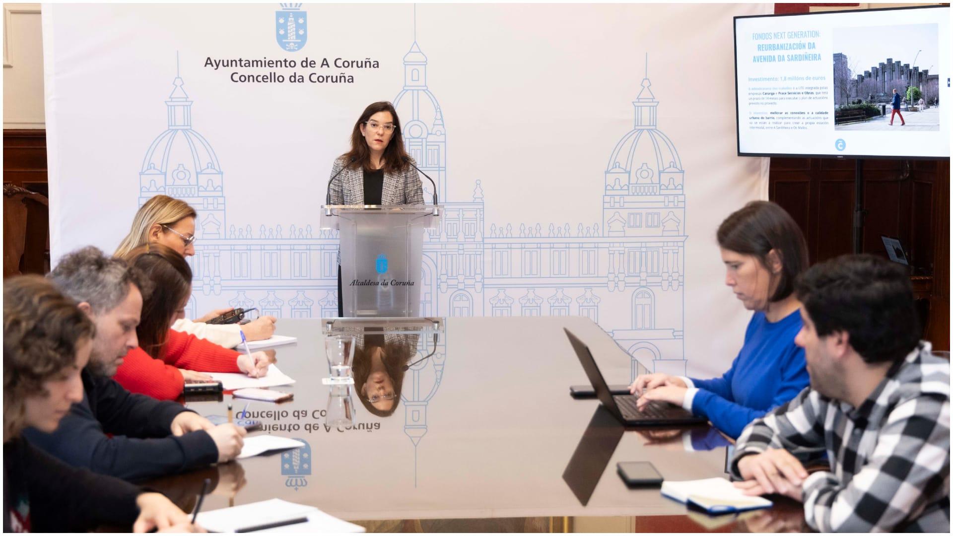 Rueda de prensa este jueves (foto: Concello)