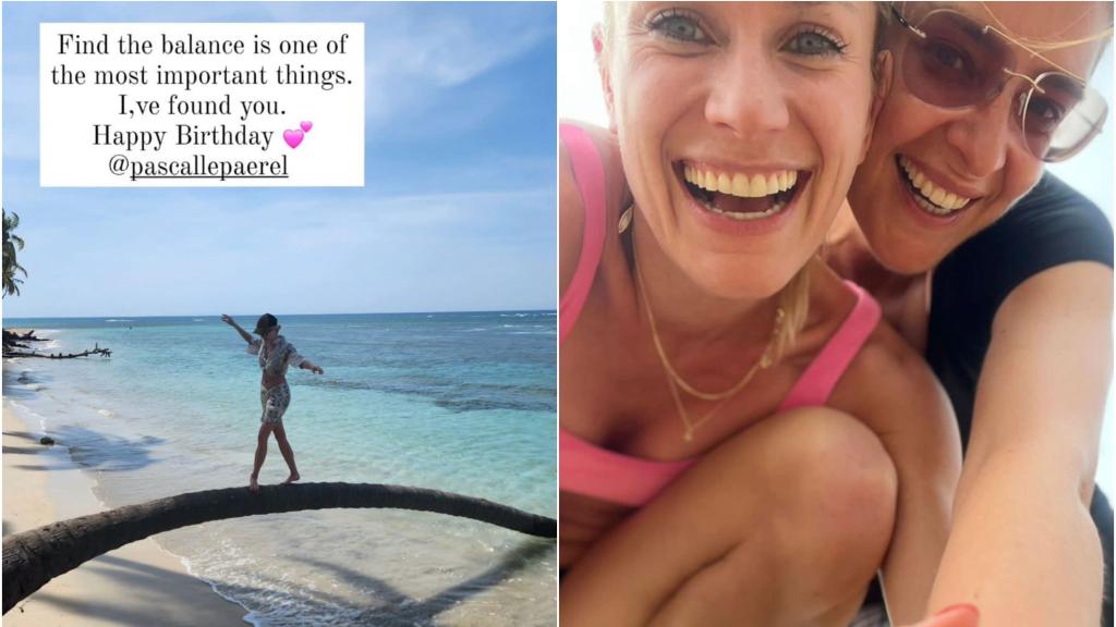 Las dos publicaciones de Sandra Barneda en Instagram.