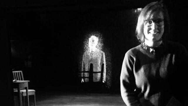 Andrea Delicado, en pleno montaje de 'Unamuno: venceréis, pero no convencereis'. Foto: Raúl Alonso