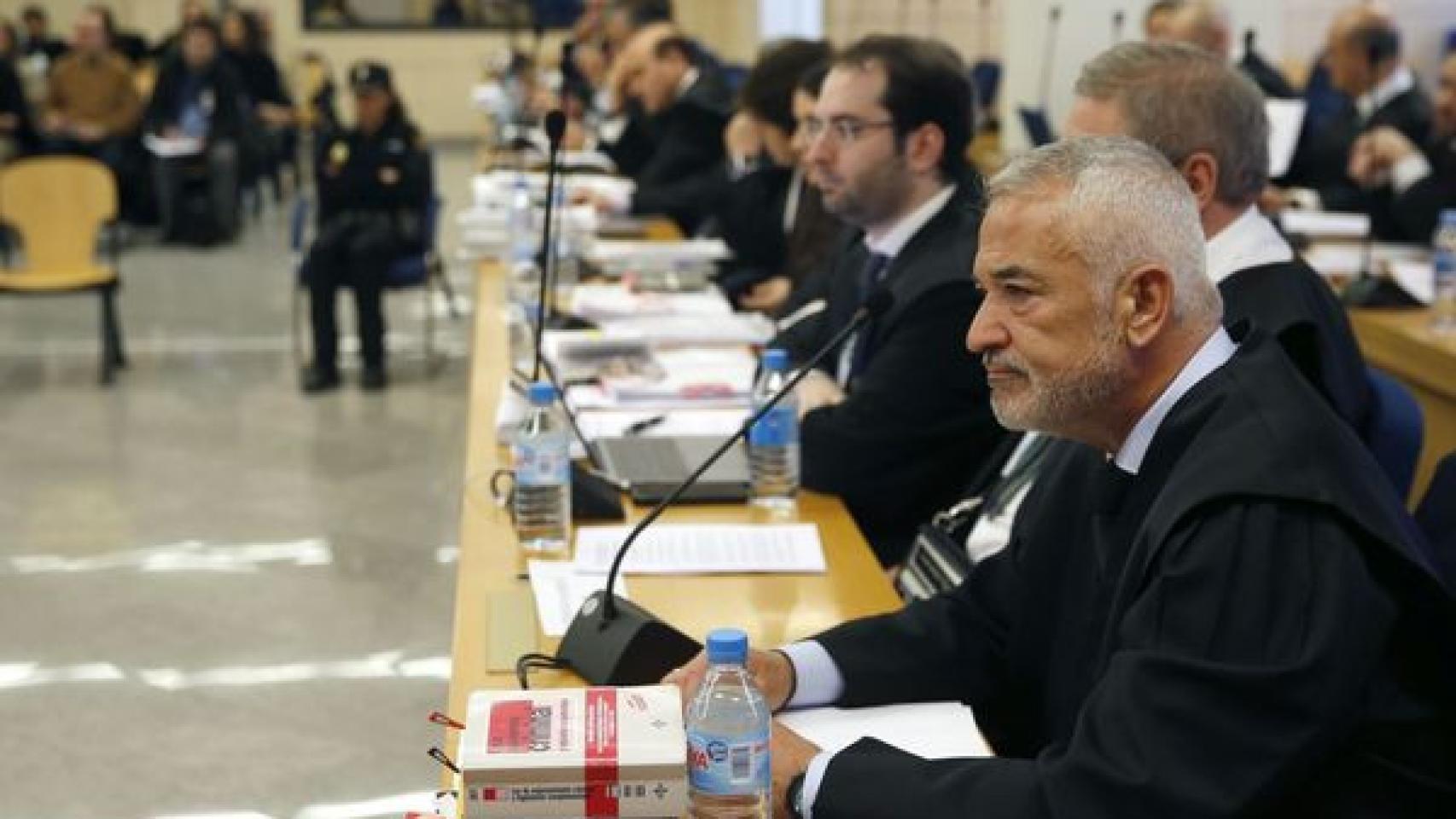 Luis Pineda, durante el juicio del caso Ausbanc en la Audiencia Nacional en marzo de 2020./