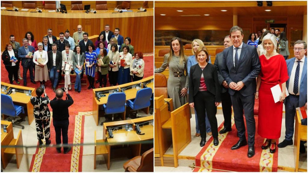 BNG y PSdeG en la constitución de la XII legislatura del Parlamento de Galicia.