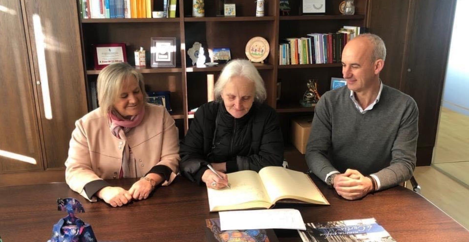 La actriz recibió un homenaje en Curtis en el año 2019 (Foto: Concello de Curtis)