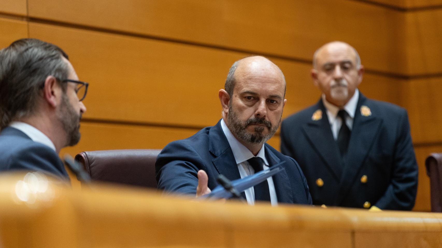 El presidente del Senado, Pedro Rollán, en el Pleno de este martes.