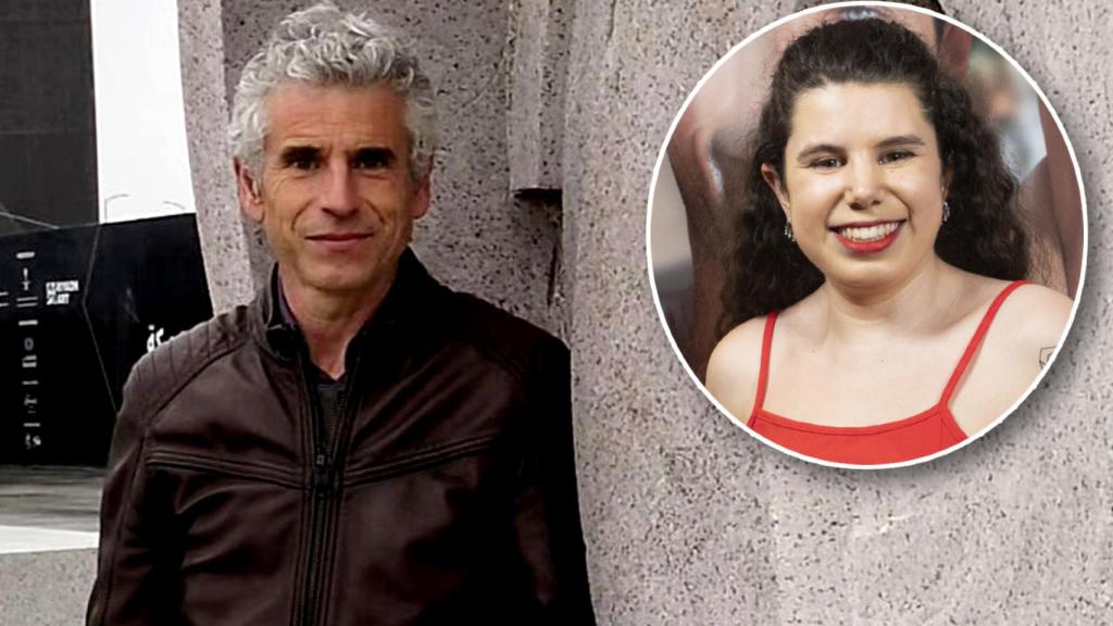 Antonio Vigo junto a su hija mayor, Carla, en un fotomontaje de El Español.