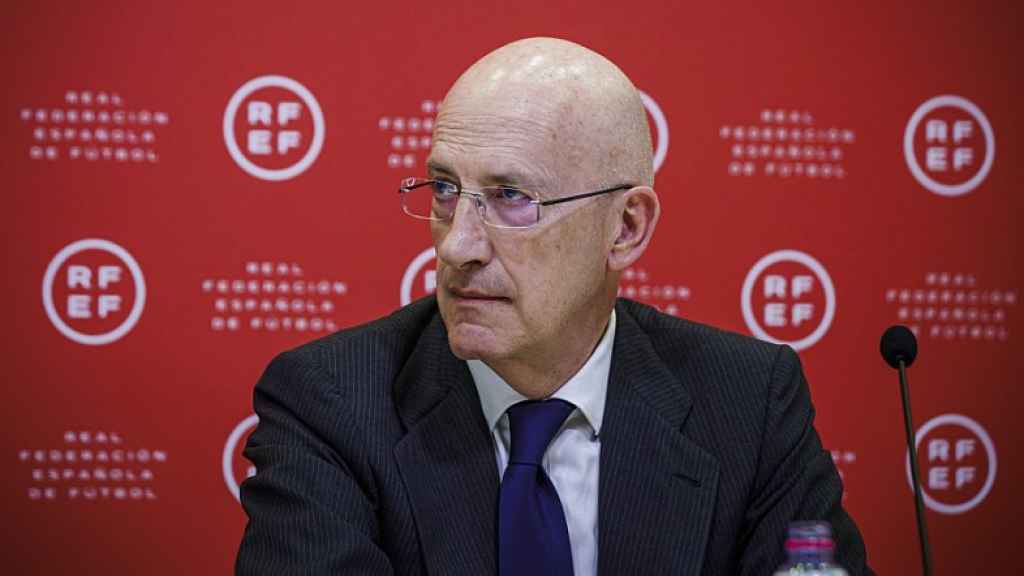 Tomás González Cueto durante una rueda de prensa en la Real Federación Española de Fútbol (RFEF) en un imagen de archivo.