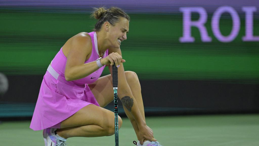 Sabalenka, durante un torneo.