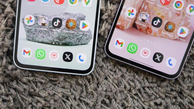 Aplicaciones de Google en dos móviles