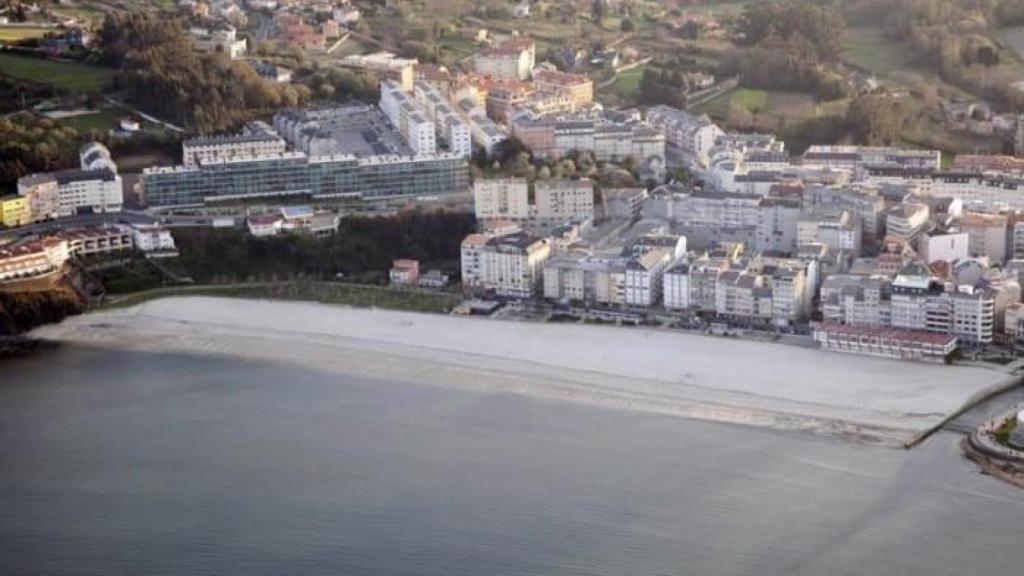 Playa de las Delicias, en Sada.