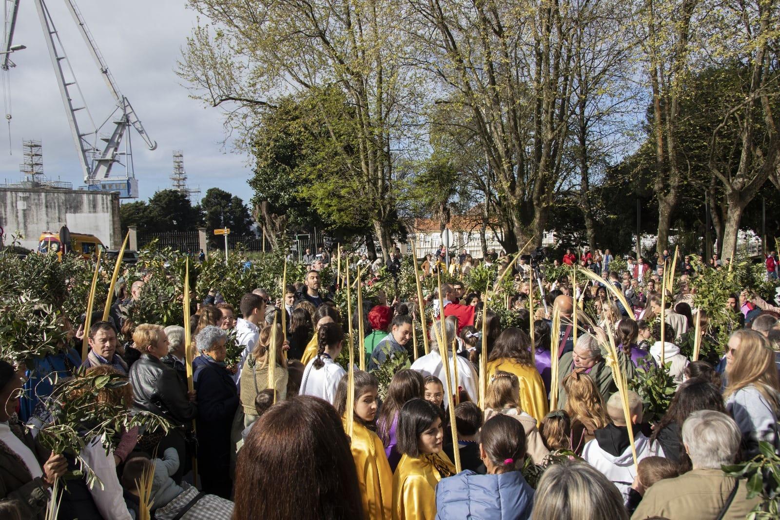 Tradicional bendición de ramos de la Cofradía de Dolores
