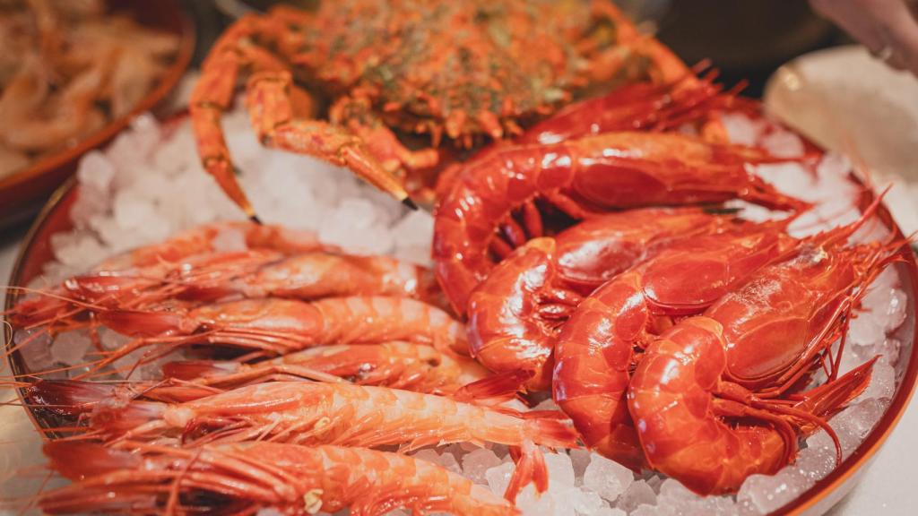 Los mariscos de Las Bridas.