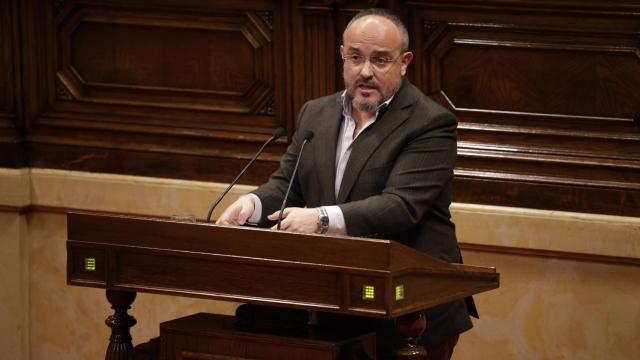 Alejandro Fernández, en el Parlament catalán, el pasado 5 de marzo.