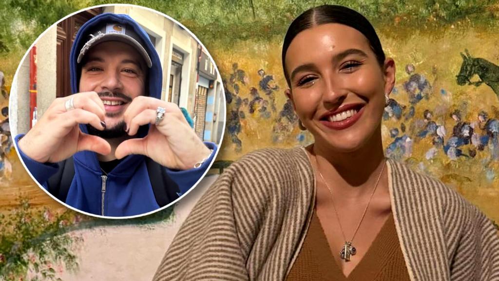 La 'influencer' Alba Díaz en un fotomontaje de EL ESPAÑOL junto a su pareja, Marcos Terrones.
