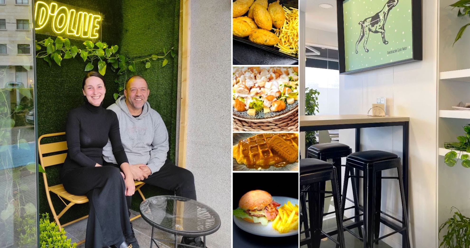 Distintas prendas y accesorias de As Crebas. Primera foto:  Jorge (izda) y Rubén (dcha). Foto: Cedida