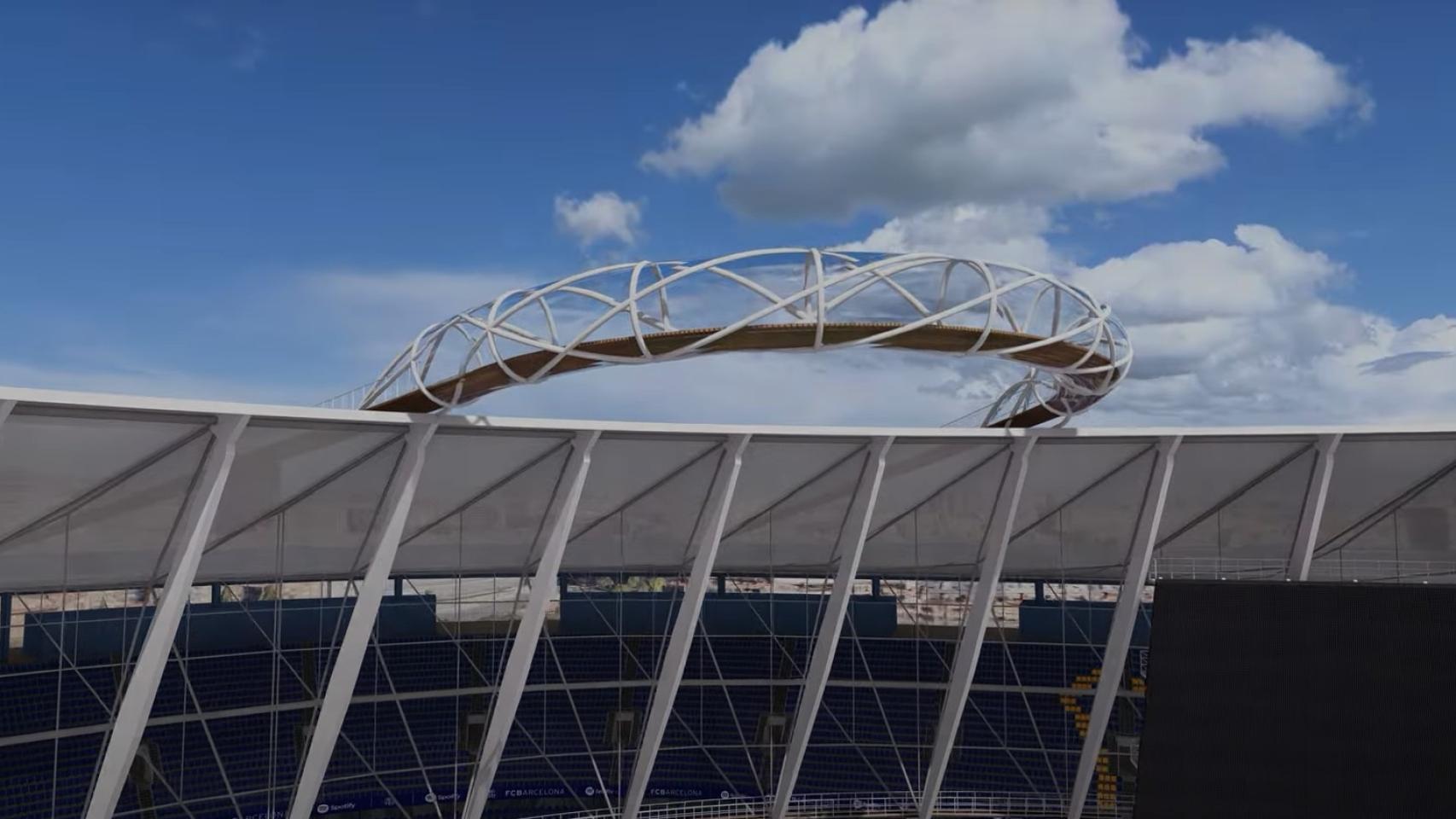 Propuesta de Sky-Walk para el nuevo Camp Nou