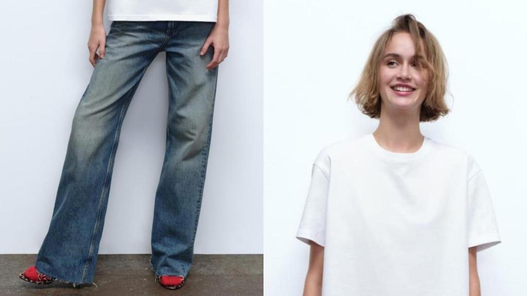 Estos son los vaqueros favoritos de las coruñesas para vestir con camiseta blanca