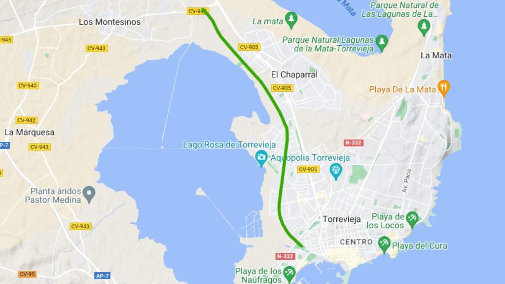 El tramo de la Vía Verde.