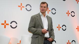 Meinrad Spenger, consejero delegado de Masorange, en la rueda de prensa de la operadora.