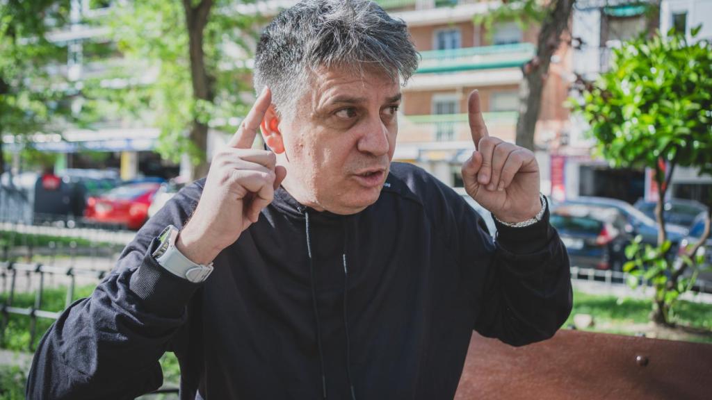 Miguel Cabrera durante la entrevista.